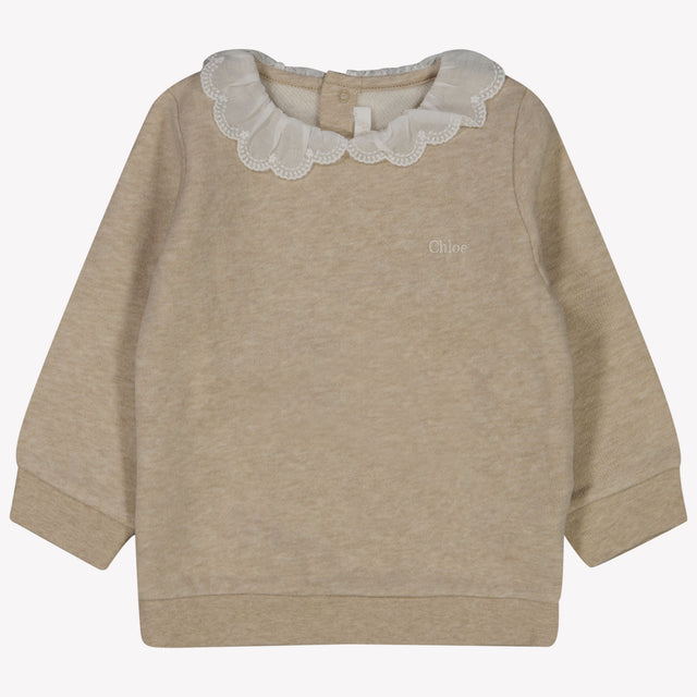 Chloé baby girls sweater Beige