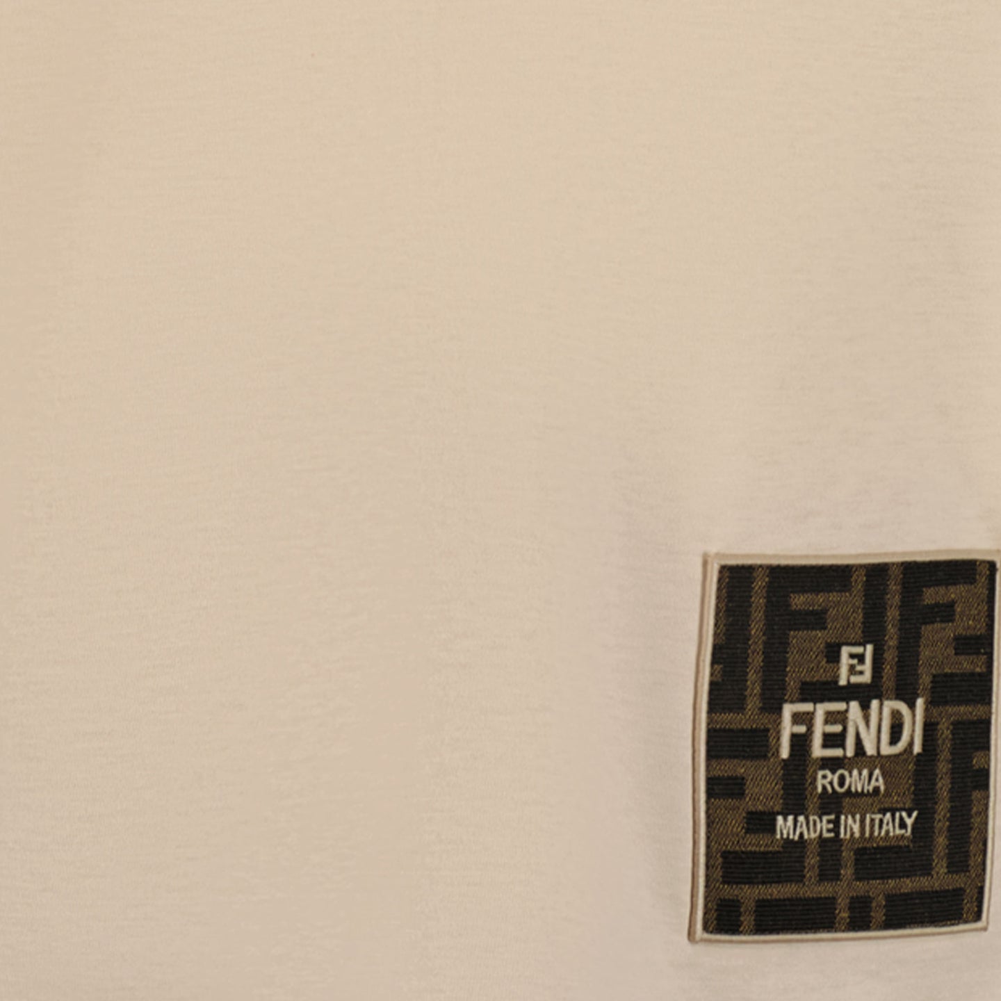 Fendi Unisex T-shirt Beige