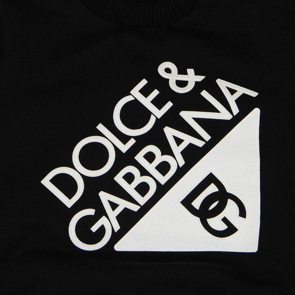 Dolce & Gabbana Baby Jongens Trui In Zwart