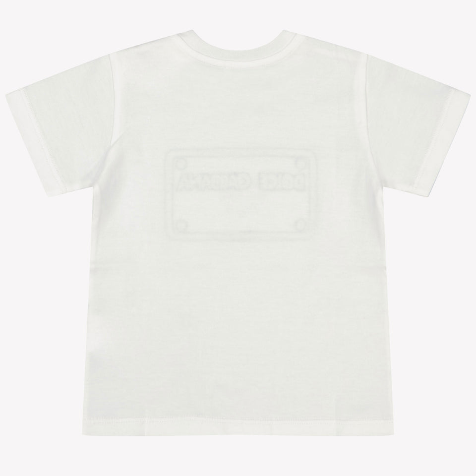 Dolce & Gabbana Baby Jongens T-Shirt In Wit