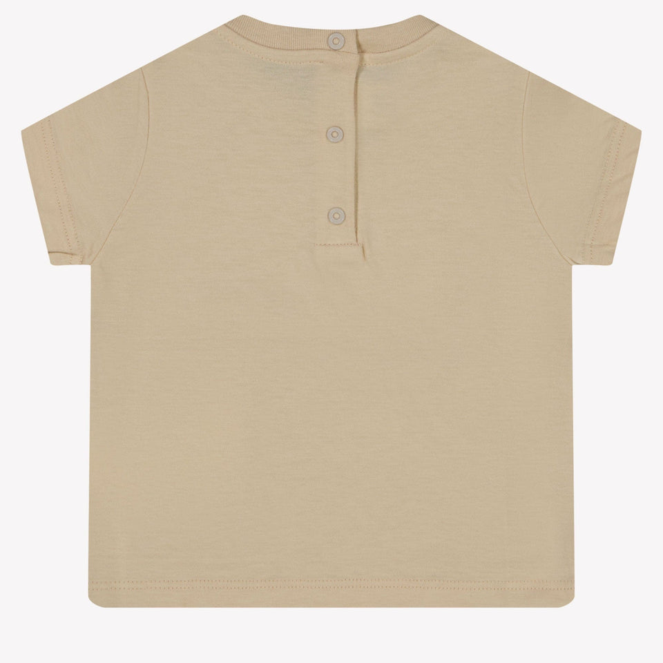 Fendi Baby Unisex T-shirt Beige