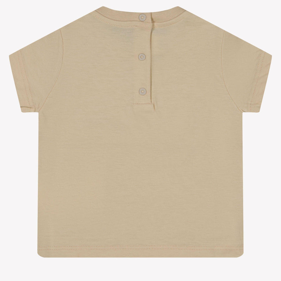 Fendi Baby Unisex T-shirt Beige
