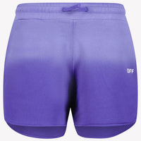 Off-White Kids Girls Shorts  Purple
