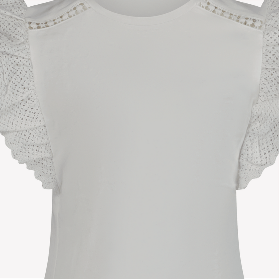 Mayoral Kinder Meisjes T-Shirt Off White