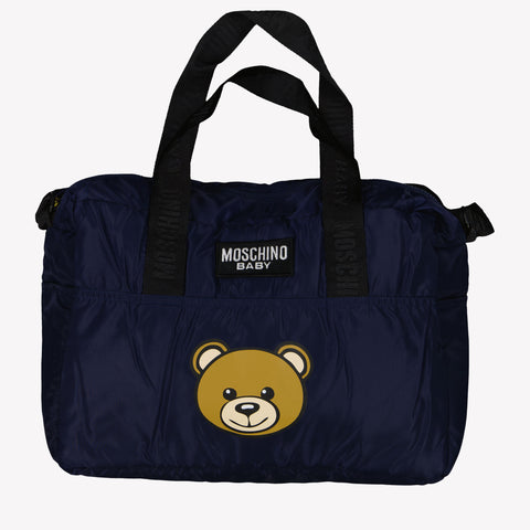 Moschino Baby unisex diaper bag Navy