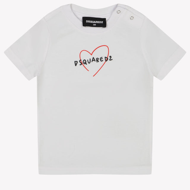 Dsquared2 Baby Meisjes T-shirt Wit 3 mnd