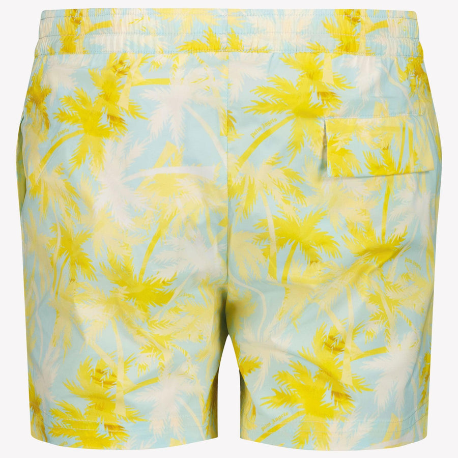 Palm Angels Kids Boys Swimwear  Light Blue