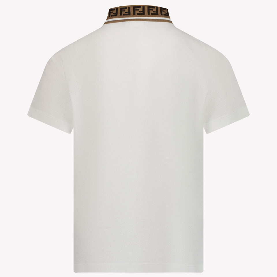 Fendi Children's boys polo in White