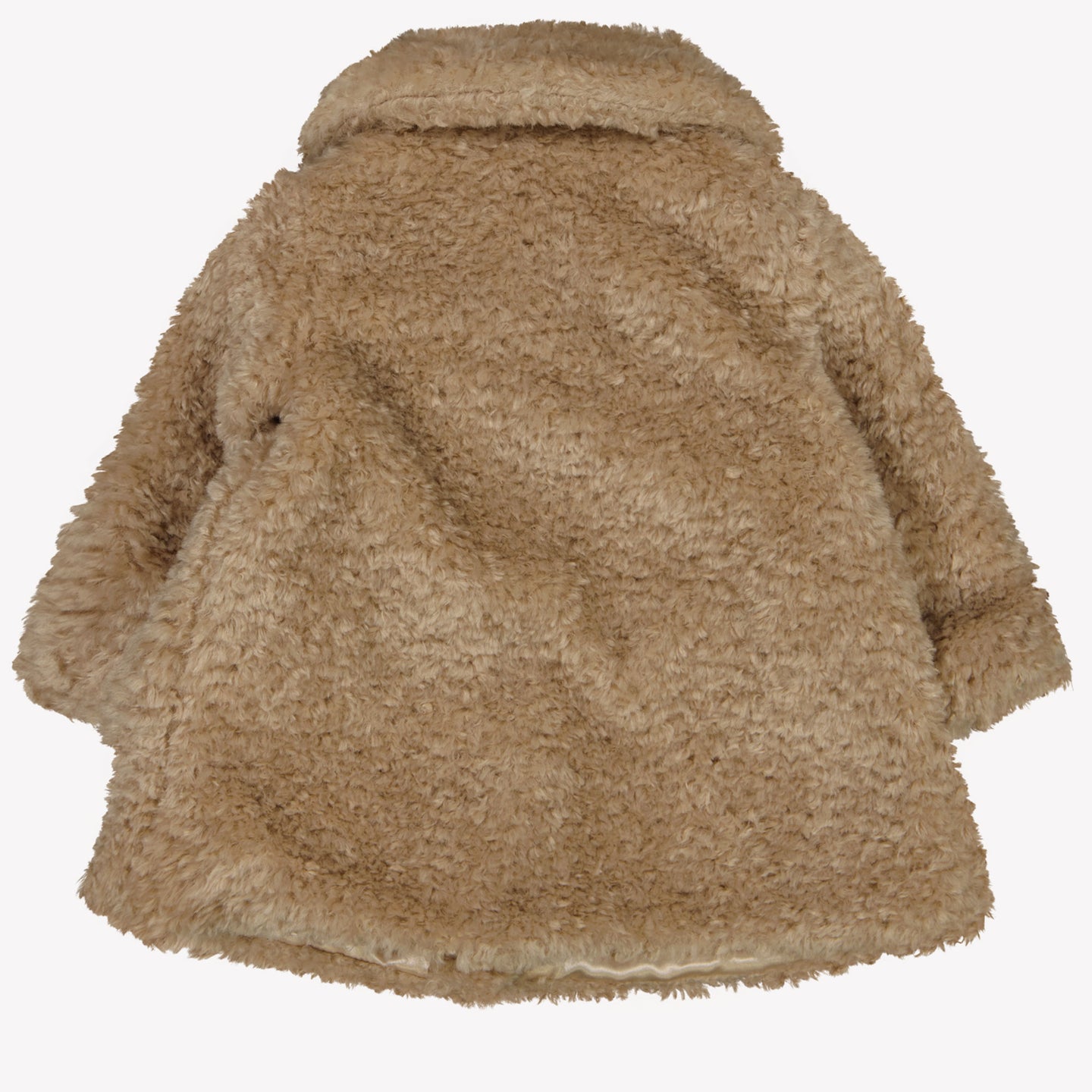 MonnaLisa Baby Meisjes Faux Fur Jas Beige