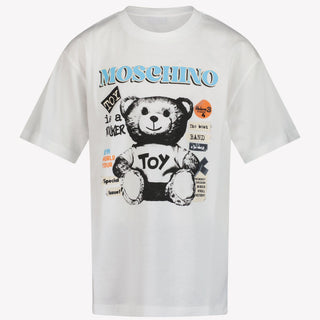 Moschino Unisex T-shirt Off White 4Y