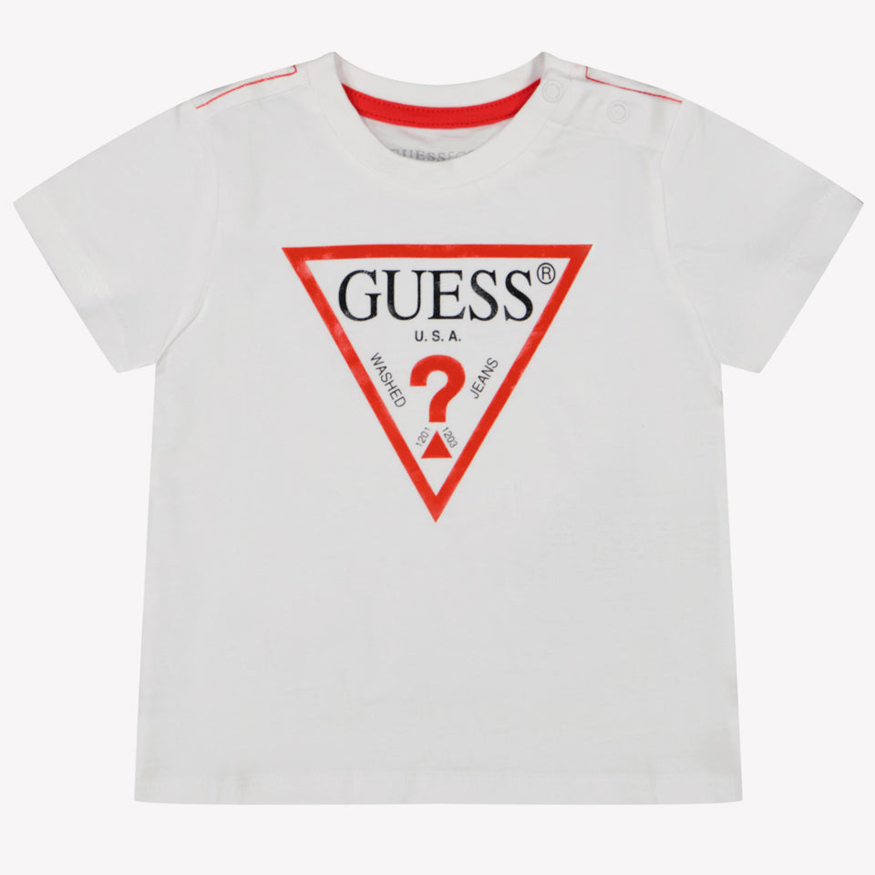 Guess Baby Jongens T-shirt Wit