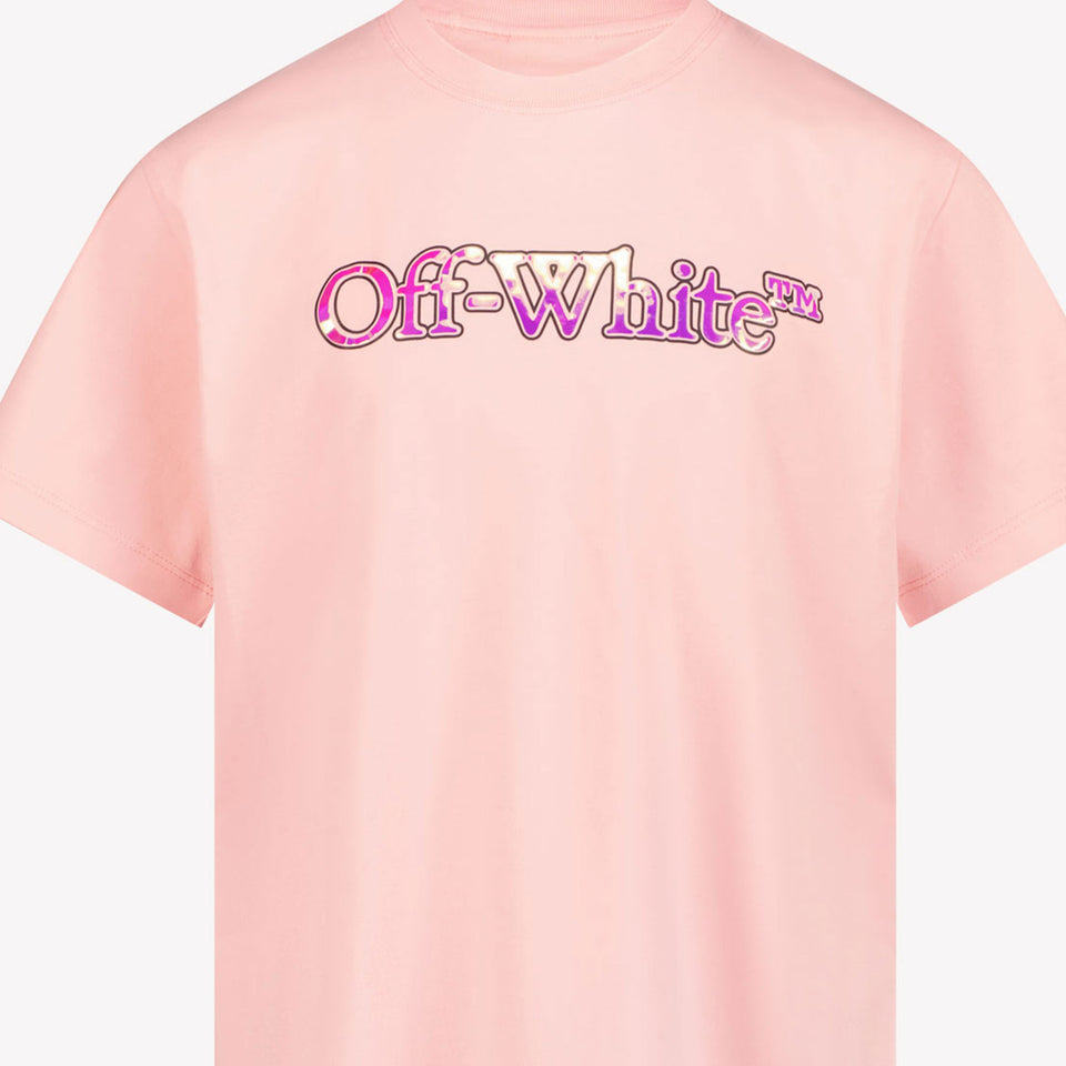 Off-White Kids Girls Dress Light Pink