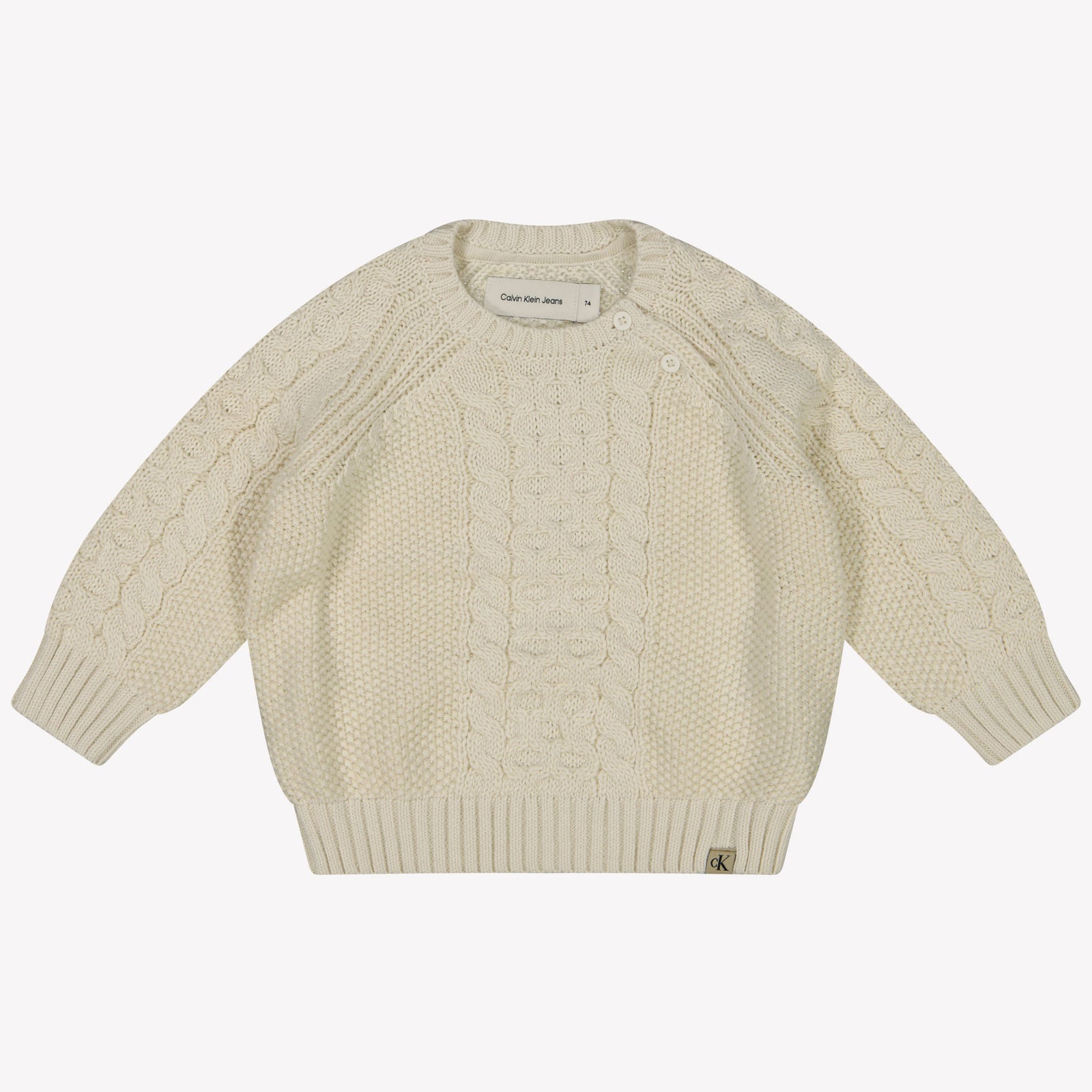 Calvin Klein Baby Unisex Trui In Off White