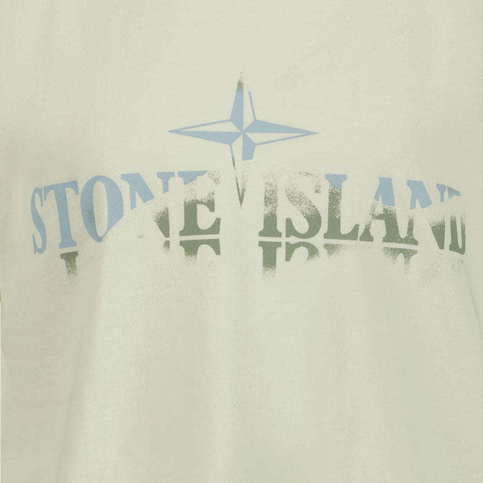 Stone Island Kids Boys in T-Shirt Lime