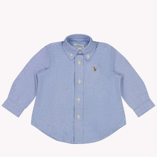 Ralph Lauren Baby Jongens Blouse In Licht Blauw