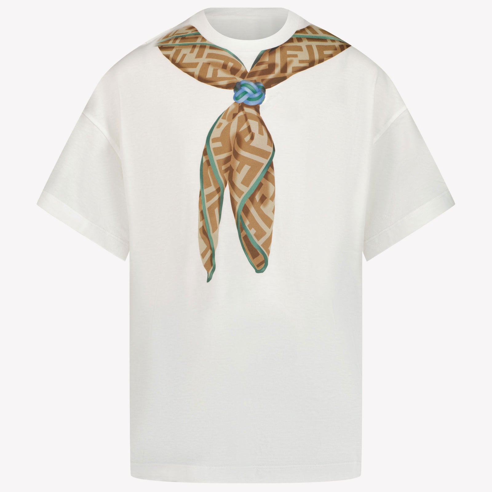 Fendi Kinder Unisex T-Shirt In Wit