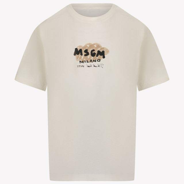 MSGM Kids Boys in T-Shirt OffWhite