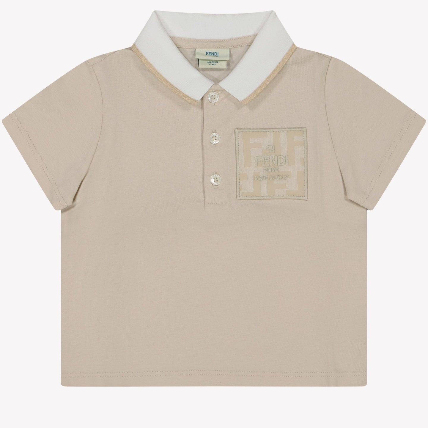 Fendi Baby Jongens Polo Licht Beige 3 mnd