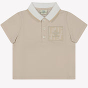 Fendi Baby Jongens Polo Licht Beige