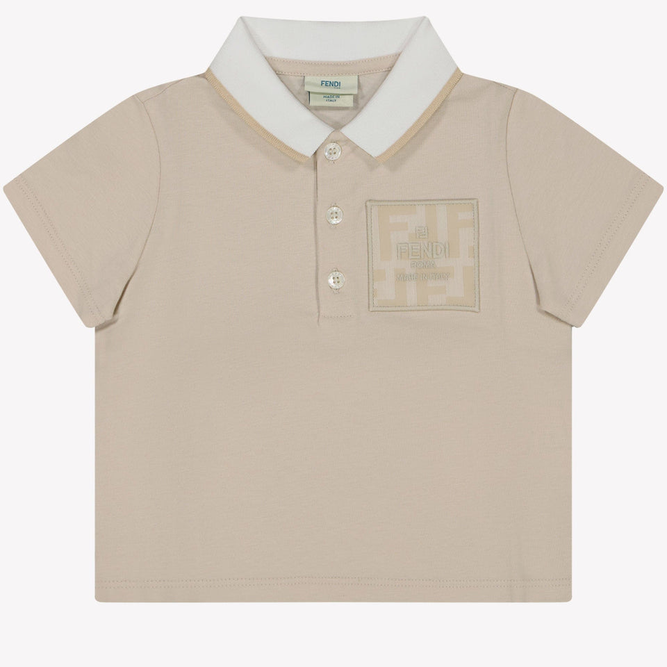 Fendi Baby Jongens Polo Licht Beige 3 mnd