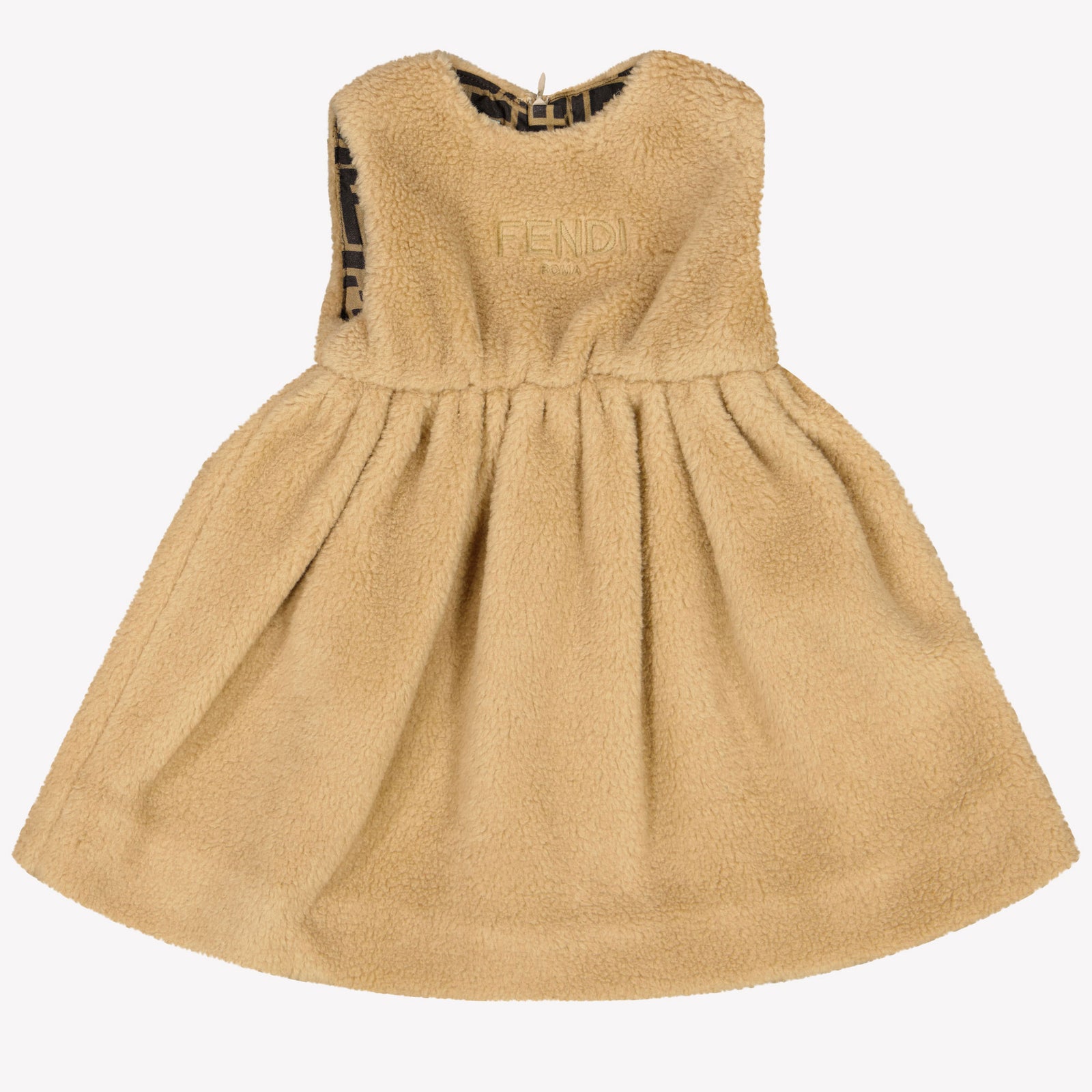 Fendi Baby Girls Dress Beige