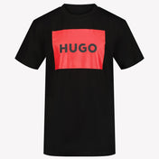 HUGO Kinder Jongens T-shirt Zwart