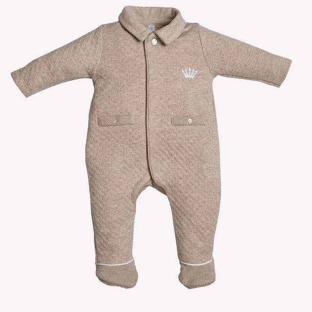 First Baby boys box suit Beige