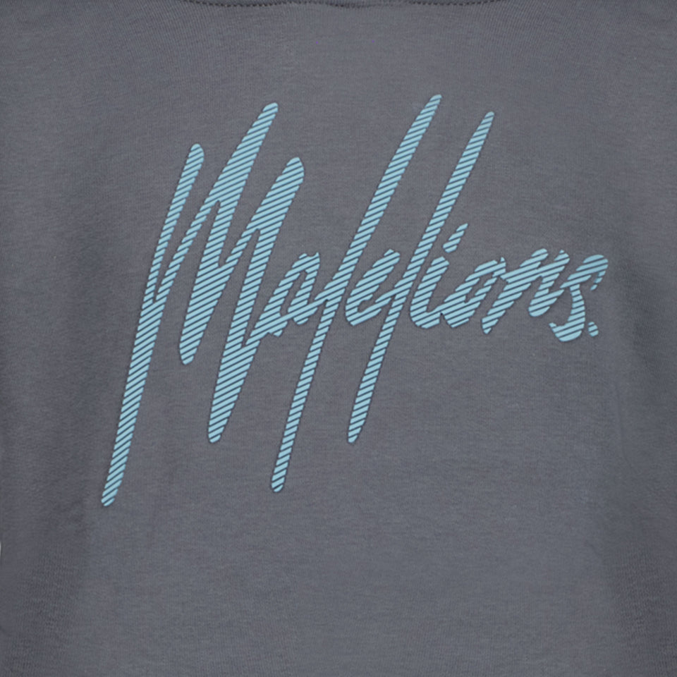 Malelions Unisex Trui Donker Grijs