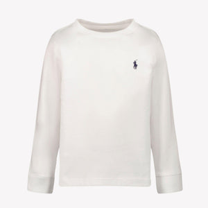 Ralph Lauren Kinder Jongens T-Shirt In Wit