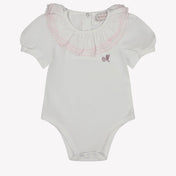 MonnaLisa Baby Girls Bodper In White