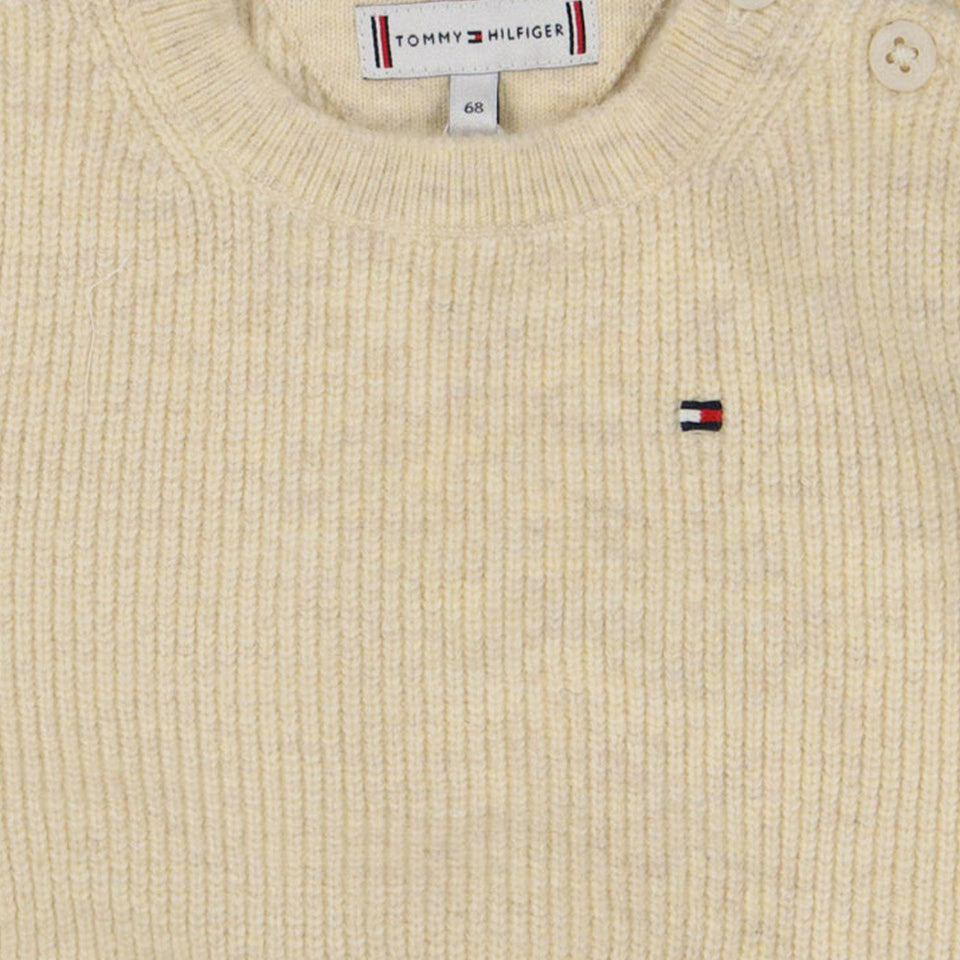 Tommy Hilfiger Baby Unisex Trui Licht Beige