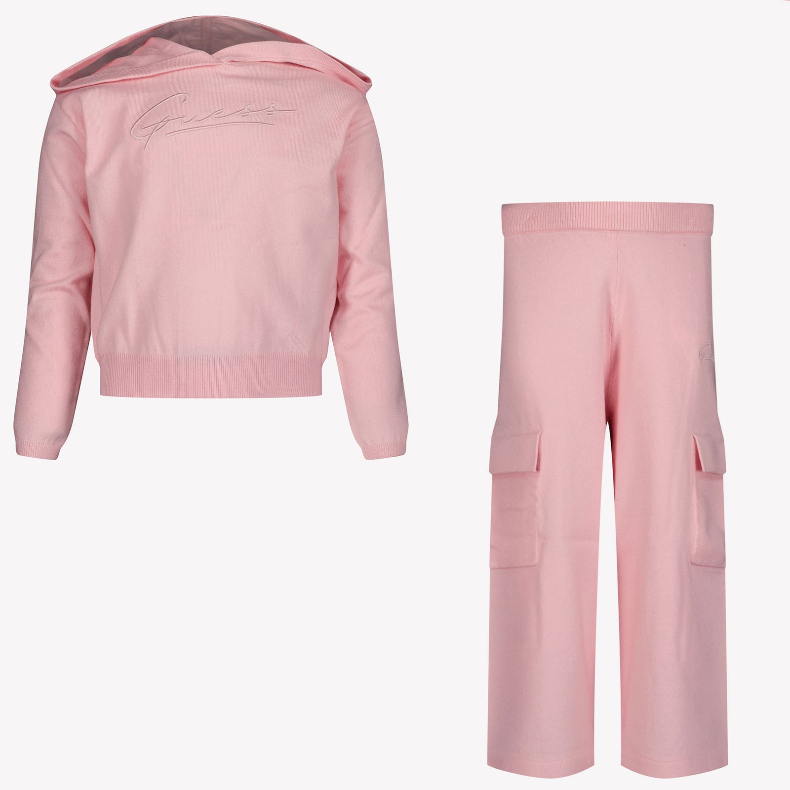 Guess Kids Girls' Tracksuit in Light Pink