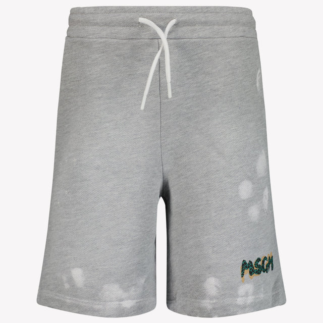 MSGM Kids Boys Shorts In Gray