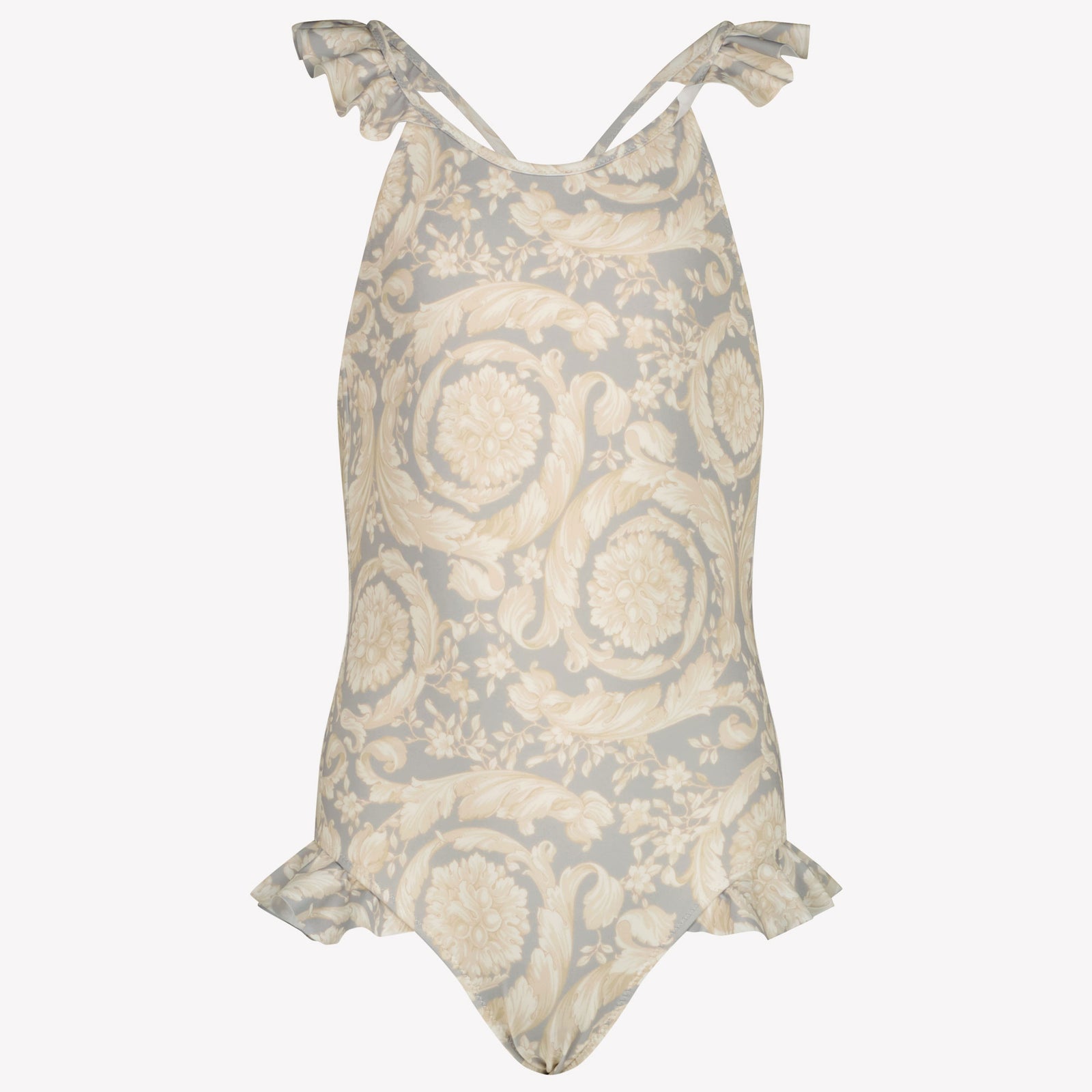 Versace Kids Girls Swimwear In Gray