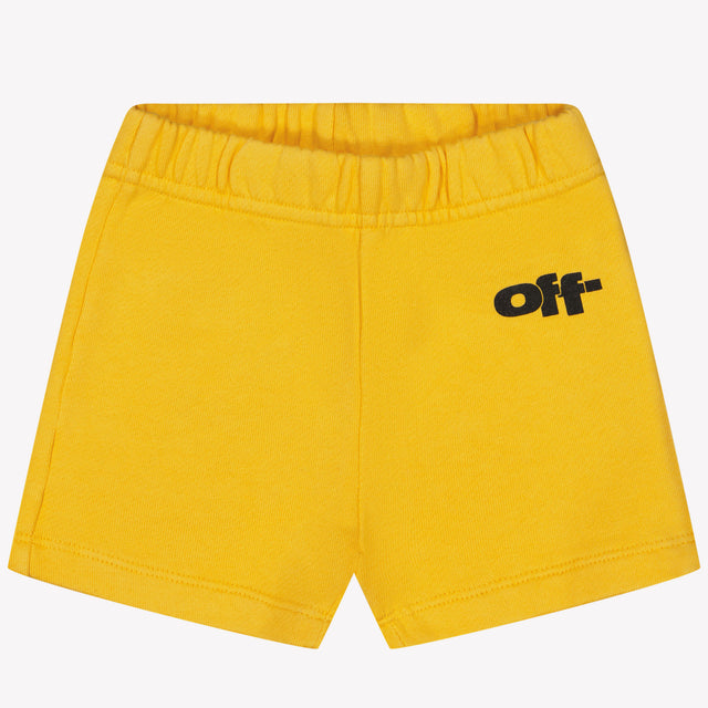 Off-White Baby Boys Shorts In Yellow