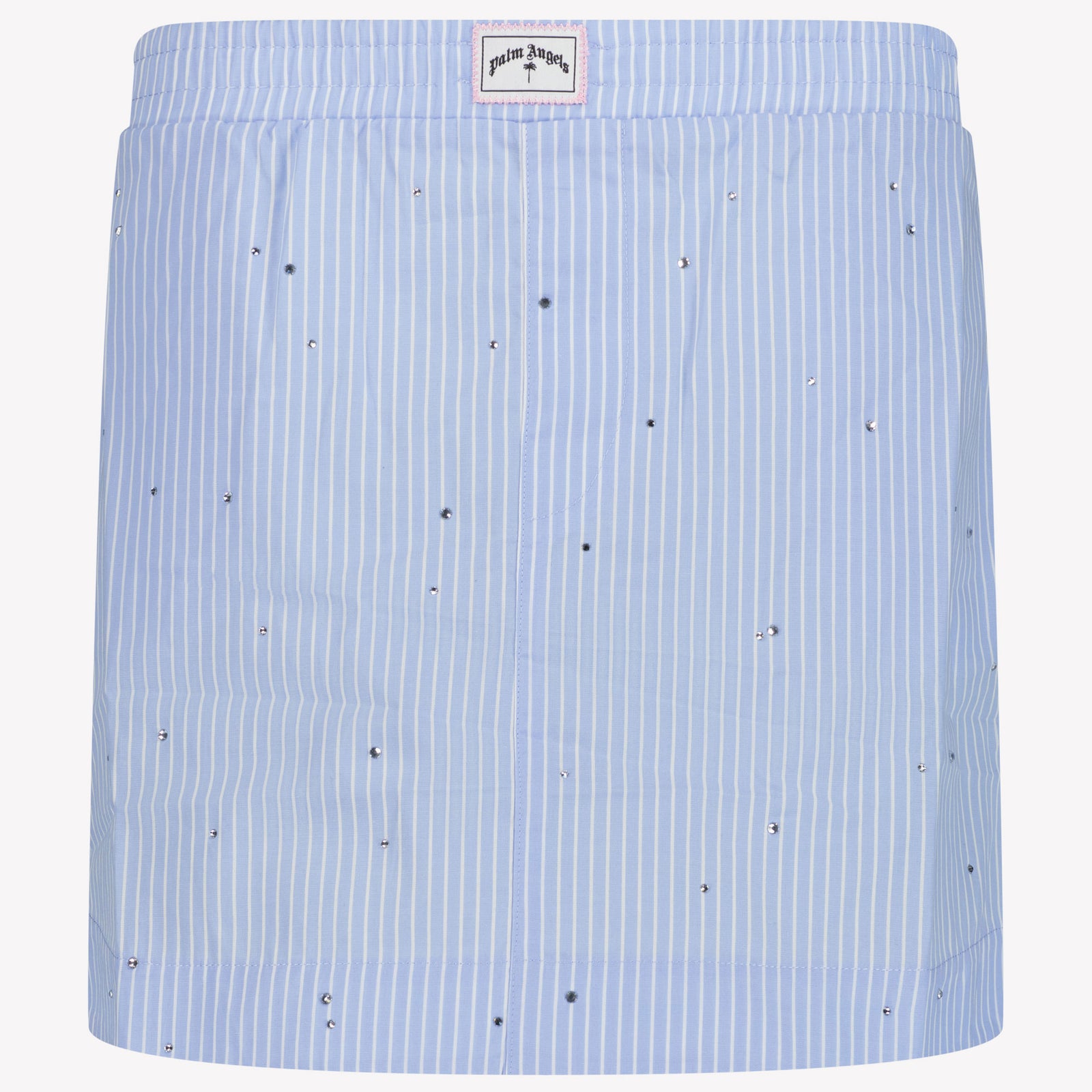 Palm Angels Kids Girls Skirt Light Blue