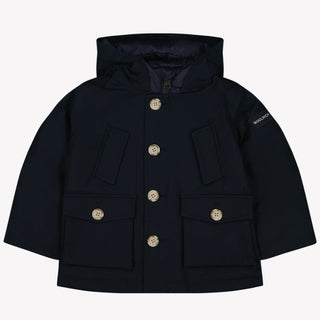 Woolrich Mine FIRST No Fur Parka Baby Unisex Winter Jacket Navy