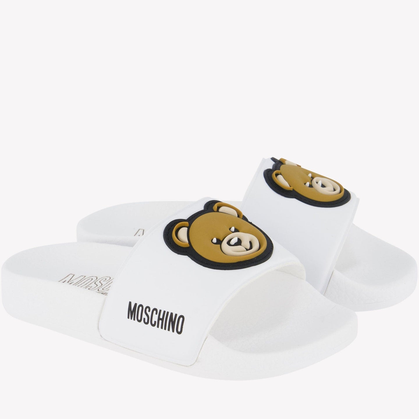 Moschino Kinder Unisex Slippers Wit 25