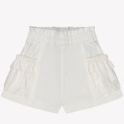 MonnaLisa Baby Meisjes Shorts In Wit