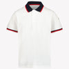 Moncler Kids Boys Polo  White
