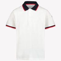 Moncler Kids Boys Polo  White