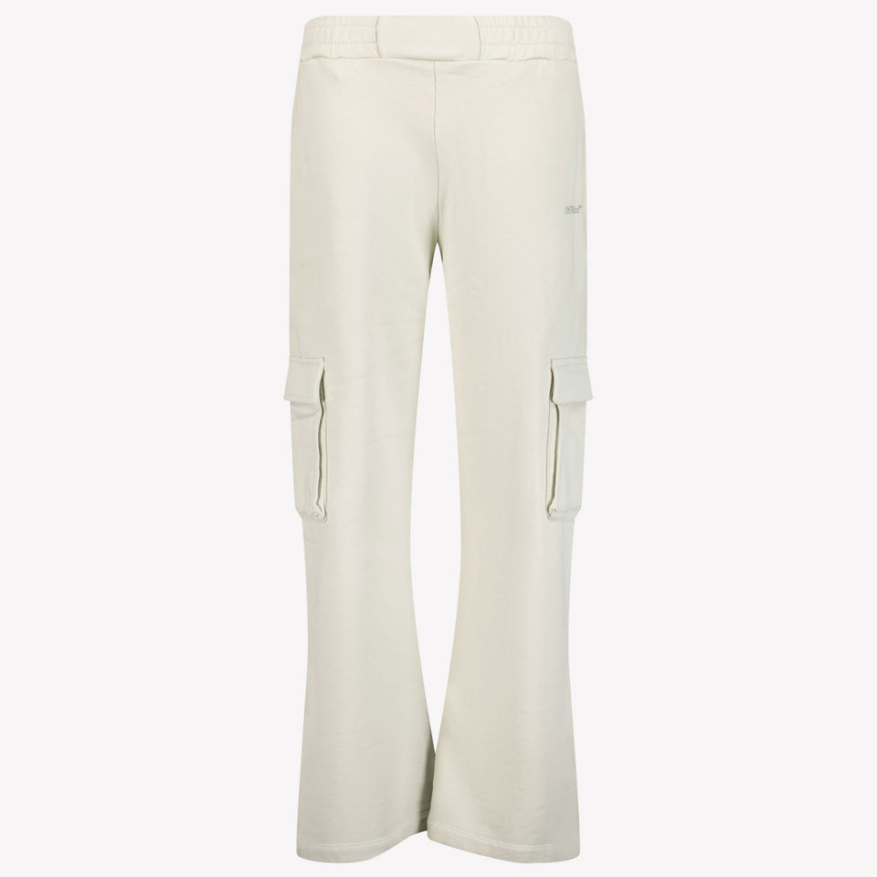 Off-White Kids Girls Trousers Light Gray