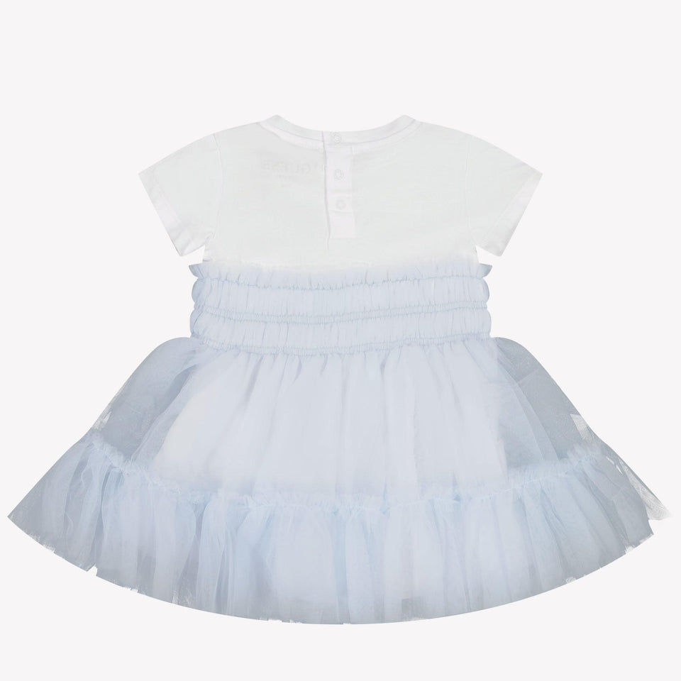 Guess Baby Girls Dress In Light Blue