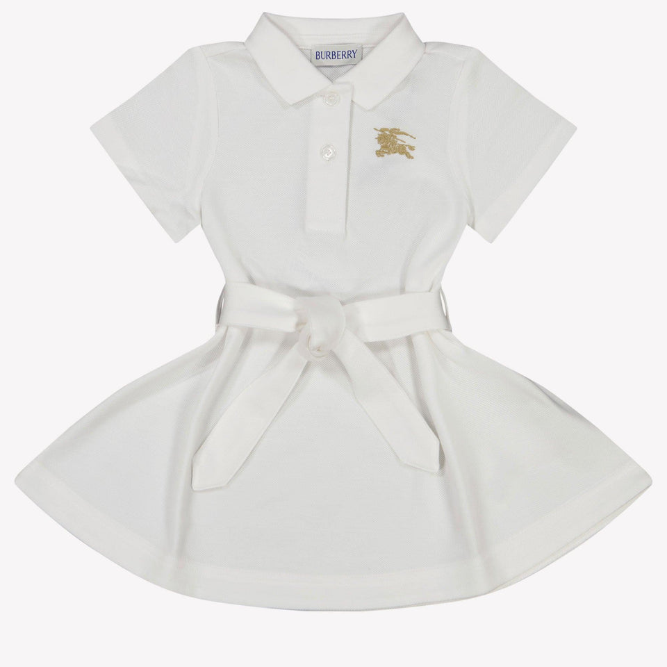 Burberry Astrid Baby Meisjes Jurk In Wit