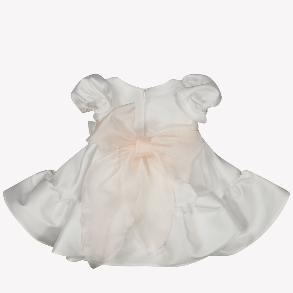 MonnaLisa Baby Girls Dress In OffWhite