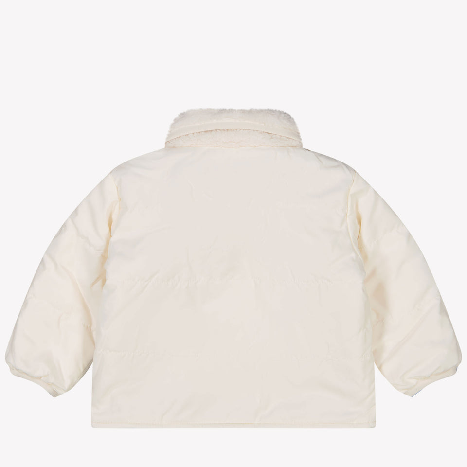 Tommy Hilfiger Baby Faux fur jas Off White