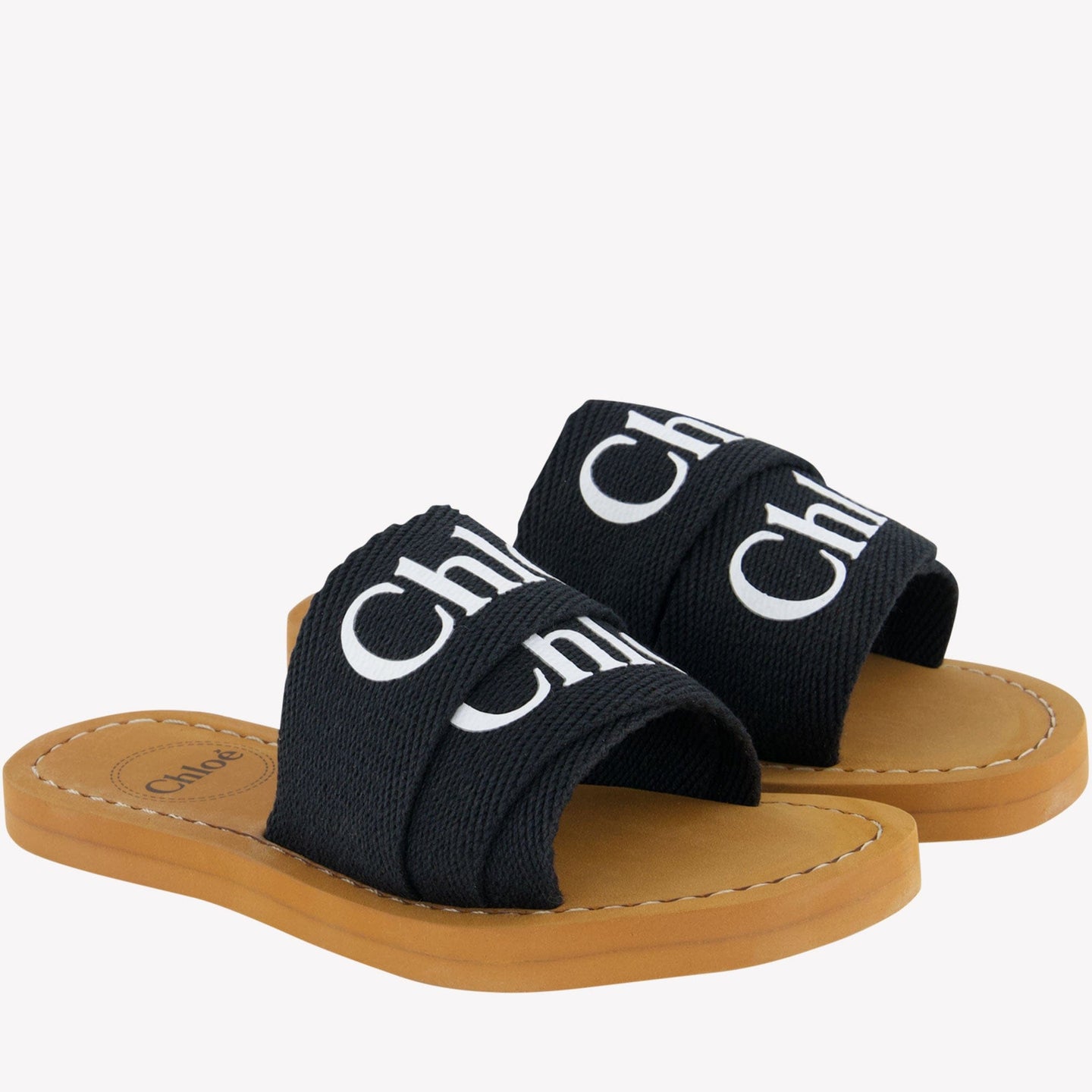 Chloe Kinder Meisjes Slippers Zwart