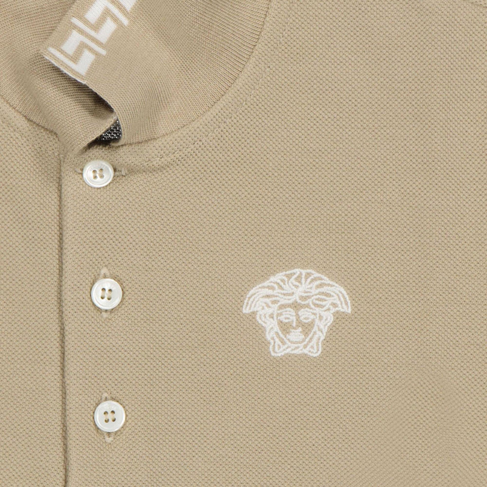 Versace Kinder Jongens Polo In Beige