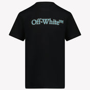 Off-White Kinder Unisex T-Shirt In Zwart