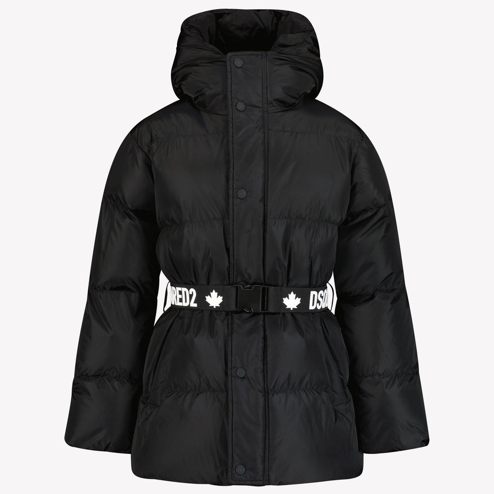 Dsquared2 Meisjes Winterjas Zwart